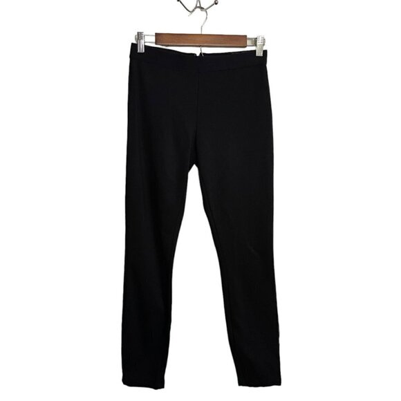 J. Crew Womens Black Exposed Zipper Back Stretch Pixie Ankle Skinny Pants Size 4 - Picture 2 of 10